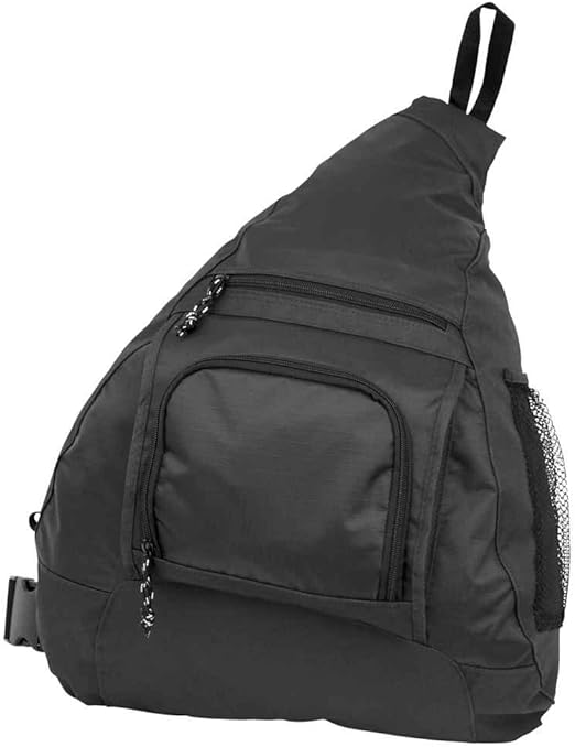 Sling Bag Backpack for Men & Women, Crossbody Shoulder Sling Bag for Travel, Black