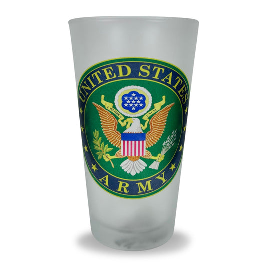 Army Circle Seal Frosted Mixing Glass Tumbler