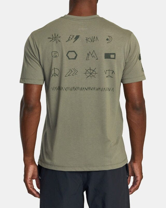 RVCA VA Scrap Elements Wicking T-Shirt