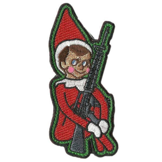BuckUp Tactical Morale Patch Hook elf on the shelf 3.5' sized cutout Sized morale funny Patch